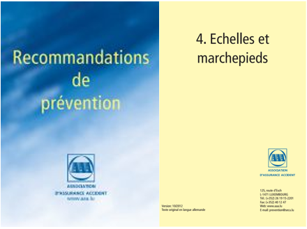 R04 Echelles et marchepieds – Recommandations de prévention