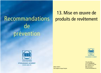 R13 Mise en œuvre de produits de revêtement – Recommandations de prévention